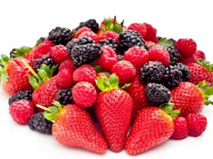 as frutinhas vermelhas reduzem o risco de doenças cardíacas!