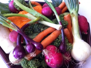 Esta canja pode levar cenoura, cebola, alho-poró, brócolis, abóbora madura, nabo e outros vegetais que você goste!